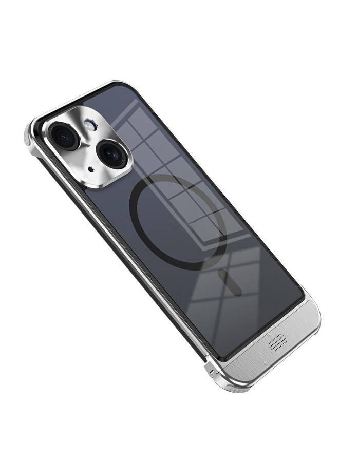 S-TOP Case For iPhone 15 Plus Metal Scissor Design Aroma MagSafe Phone Case - Image 1