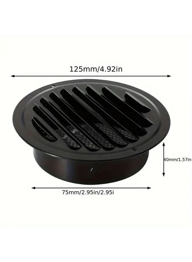 150MM Stainless Steel Black Duct Grill Heavy Duty Rust Resistant Ventilation Grille - Image 5