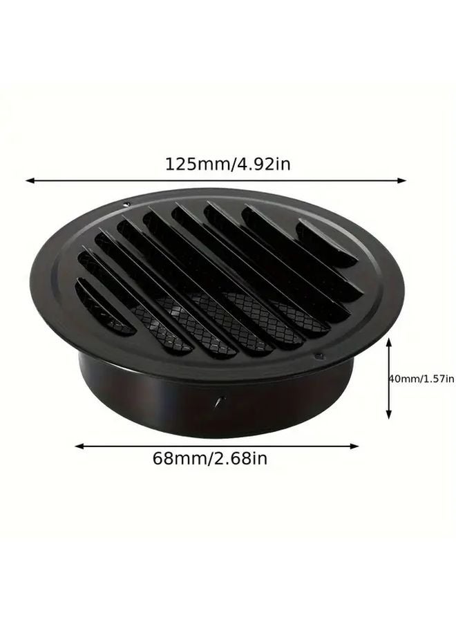 150MM Stainless Steel Black Duct Grill Heavy Duty Rust Resistant Ventilation Grille - Image 4