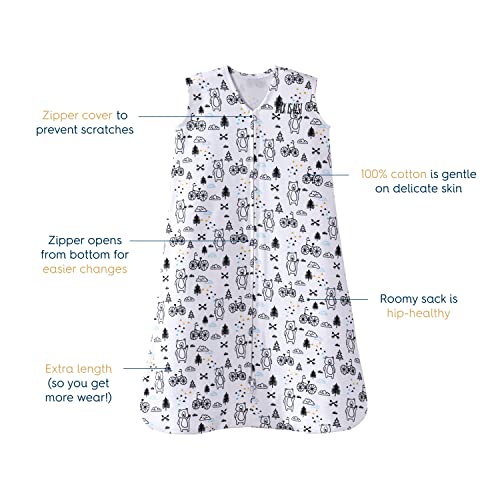 HALO SleepSack 100 Cotton Wearable Blanket Swaddle Transition Sleeping Bag TOG 05 Huggy Bears Medium 612 Months - Image 3