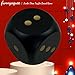 funnysquee 59 Inches Jumbo Foam Dice A FunFilled Educational Giant Toy for Game Nights and Learning SessionsLucky Black - Image 4