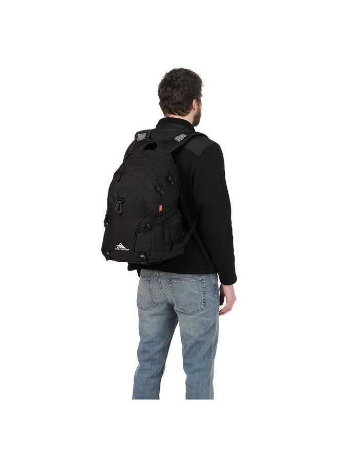 High Sierra Loop Backpack, Travel, or Work Bookbag with tablet sleeve, One Size, Black - Image 2