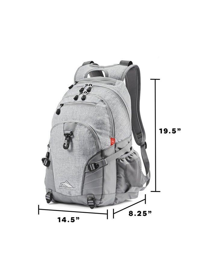 High Sierra Loop Backpack, Travel, or Work Bookbag with tablet sleeve, One Size, Black - Image 3