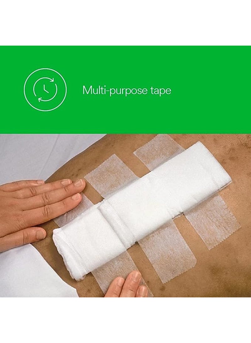 3M Micropore Surgical Tape White 1 2 Inchx10 Yards, 3 Pieces - Image 2