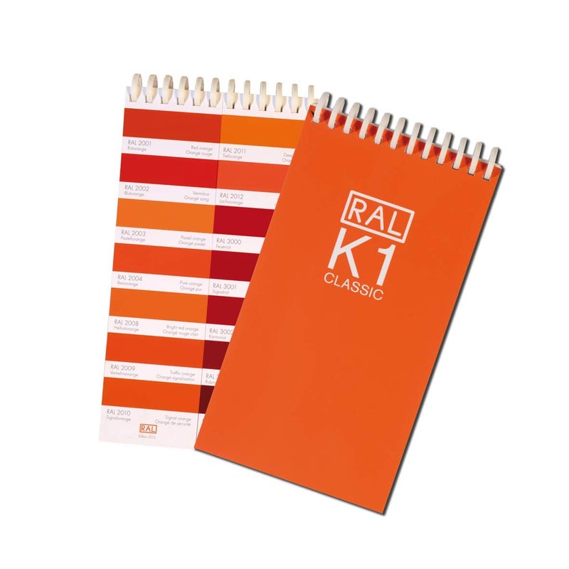 RAL K1 Color Chart, 213 Colors in Gloss Finish, 1 Booklet, 3 languages - Image 1