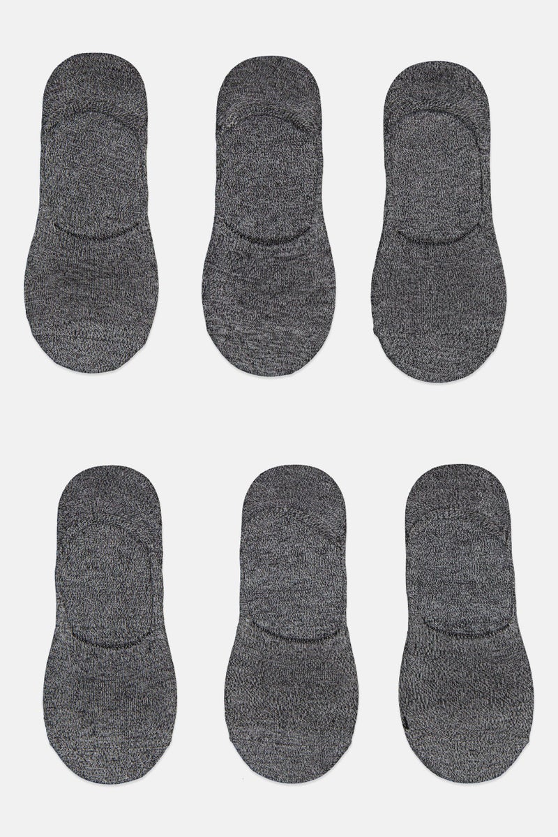 Ben Sherman Men 6 Pairs Brand Logo No Show Liner Socks, Black  - Image 4