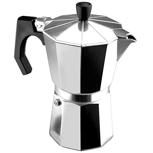 Magefesa Kenia Stovetop Espresso Moka Pot, 6-Cup/10 oz, Italian Coffee Maker for Cuban Coffee, Extra-Thick Aluminum, Heat-Resistant Handle, Safe & Easy-to-Use, Greca Coffee Maker - Image 4