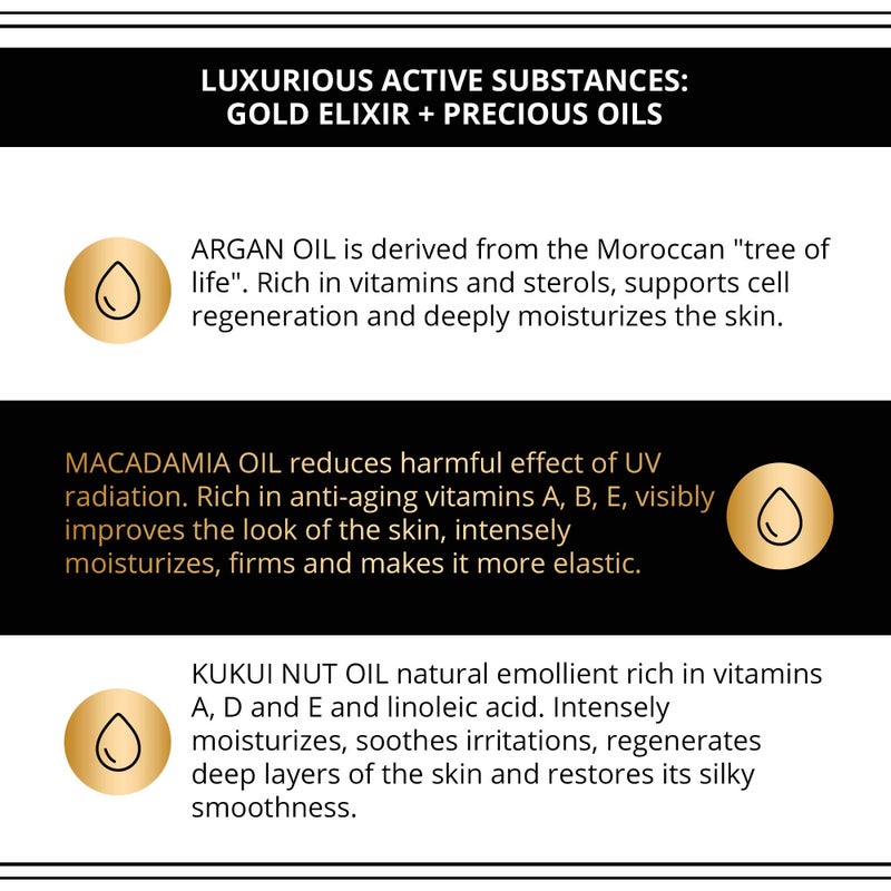 EVELINE COSMETICS كريم إيفلين كوزمتيكس جولد 24 قيراط ليفت إكسبيرت القوي المضاد للتجاعيد للتثبيت نهارًا وليلاً 50 + 50 مل - Image 4