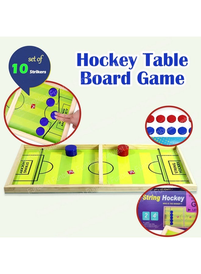 فنبلاست لعبة هوكي الأوتار من فن بلاست - لعبة لوحية للأطفال، لعبة لوحية خشبية للأطفال، لعبة لوحية سريعة للأطفال والكبار (الطول 56 سم) - Image 3