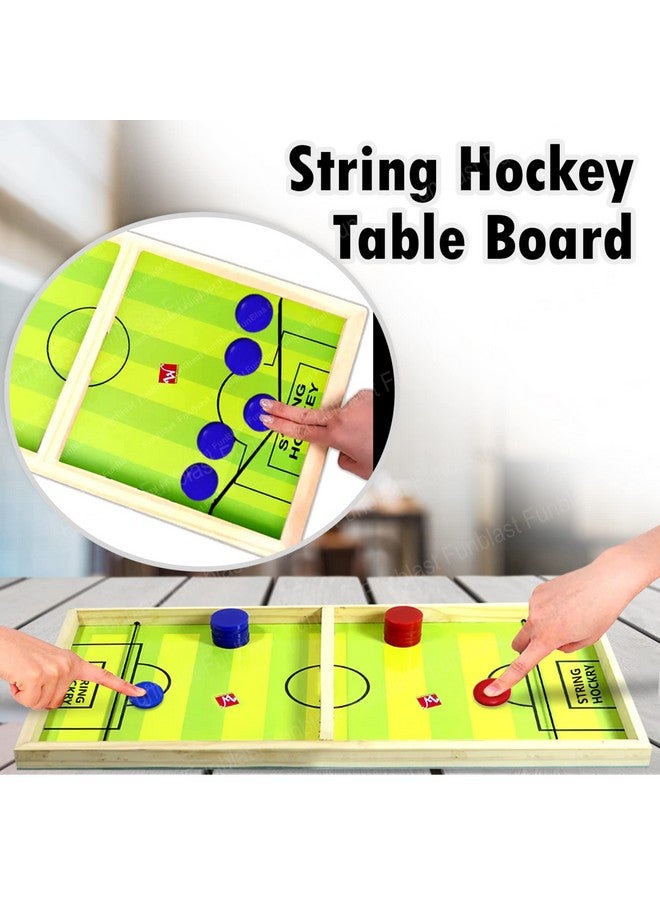 فنبلاست لعبة هوكي الأوتار من فن بلاست - لعبة لوحية للأطفال، لعبة لوحية خشبية للأطفال، لعبة لوحية سريعة للأطفال والكبار (الطول 56 سم) - Image 5