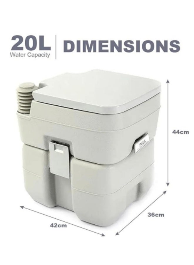 Portable Toilet Flush camping 5 Gallon 20 L Travel Camping Hiking Outdoor Indoor Porta Potty - Image 2