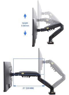 Monitor Arm, Full Motion Swivel Monitor Mount with Gas Spring,  Adjustable Monitor Stand for 17in-30in Monitors, Computer Monitor Stand F80 (Single screen), Grey - pzsku/Z11F7D22427BF58098D6CZ/45/_/1710579485/acf92472-d496-499b-9476-cf62c34a78b9