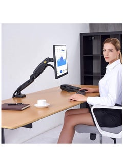 Monitor Arm, Full Motion Swivel Monitor Mount with Gas Spring,  Adjustable Monitor Stand for 17in-30in Monitors, Computer Monitor Stand F80 (Single screen), Grey - pzsku/Z11F7D22427BF58098D6CZ/45/_/1710579487/cffabefb-836c-46dd-8373-8ba5607999ae