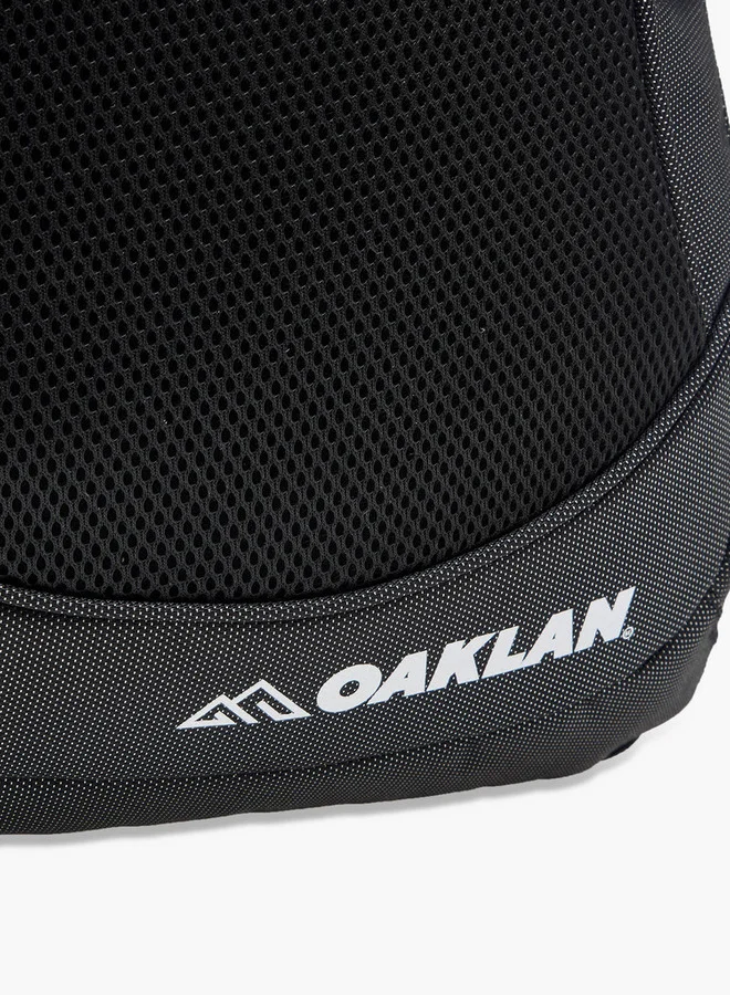 Oaklan by Shoexpress BLACK Boys Logo Print School Backpack with Adjustable Straps and Zip Closure - 12x31x43 cm  | Best Price UAE