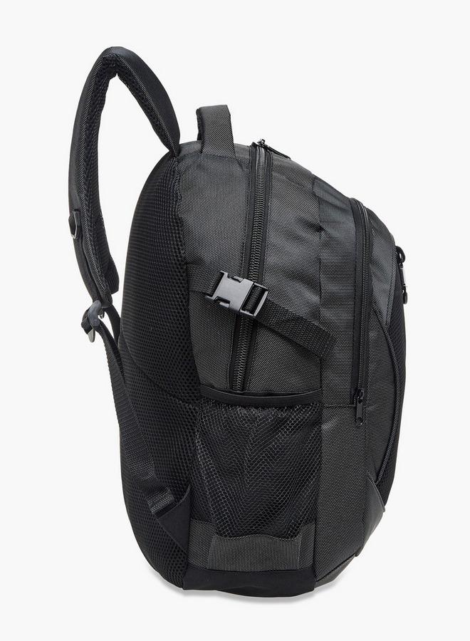 Oaklan by Shoexpress Boys Logo Print School Backpack with Adjustable Straps and Zip Closure - 12x31x43 cm - Image 3