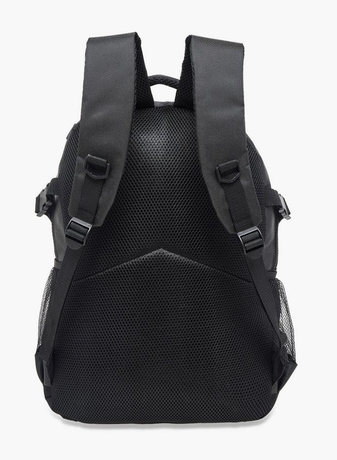 Oaklan by Shoexpress Boys Logo Print School Backpack with Adjustable Straps and Zip Closure - 12x31x43 cm - Image 5