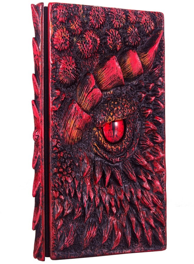 LZlightactor 3D Dragon Eye Embossed Journal,Resin Engraving Notebook,Dnd notebook for Dragon Lovers ，Blank Paper,Hardcover Travel Notepad for Writing,Sketchbook,Collection,Gift,Decoration A4 and A5 Size (A5-Red) - Image 1