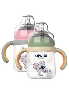 Aiwibi Baby Feeding BPA-Free Bottles with Weighted Straw-240ML-Pink/Green-2Pack - pzsku/Z11F7E36E6CD082AA1CB8Z/45/_/1691517654/0a66ac8a-ce7f-49fe-b004-3bee013b27d4