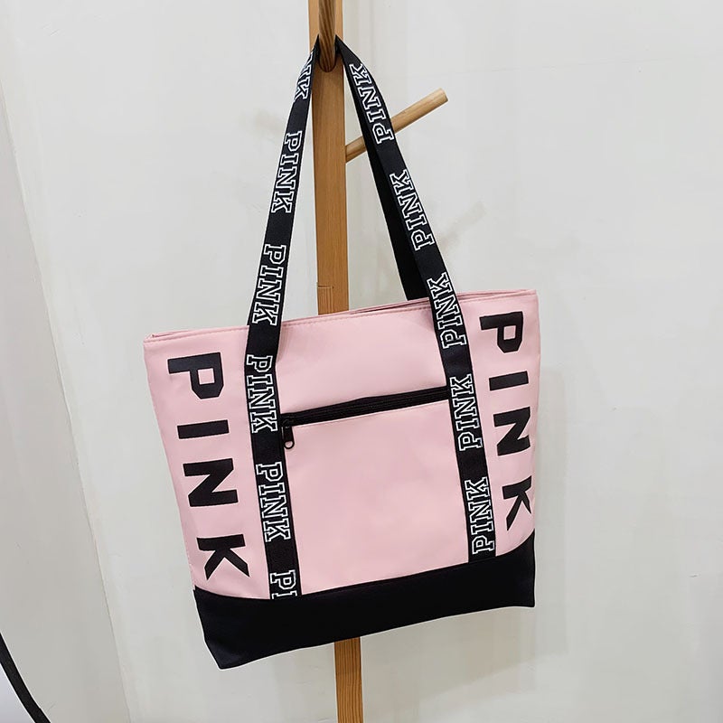 2024 Summer Fashion Tote Large Capacity Shoulder Bag Pink Pink