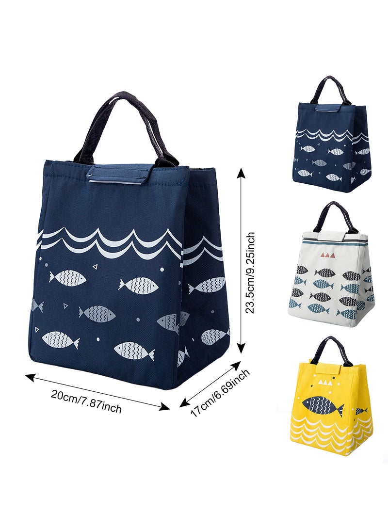 Large Capacity Lunch Bag, Reusable Lunch Box Tote with Thick Handle, Waterproof Easy to Clean for Men and Women - Office, School, Travel, and Picnic - Image 2