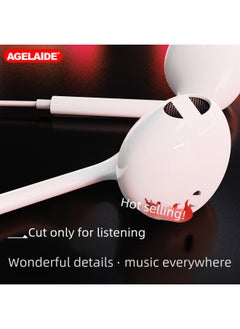Generic Semi-in-ear Headset Wired Headset Subwoofer For Apple Headset Huawei Mobile Phone 3.5mm Wire-controlled Headset-Color:611 Type-c (bare Metal)  - Image 3