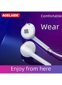Generic Semi-in-ear Headset Wired Headset Subwoofer For Apple Headset Huawei Mobile Phone 3.5mm Wire-controlled Headset-Color:611 Type-c (bare Metal)  - Image 4