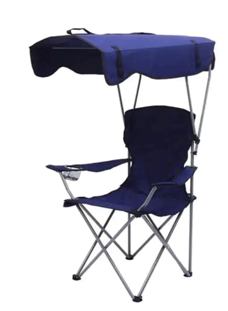 Huitich Portable Folding Beach Chair With Umbrella Assorted - Image 2