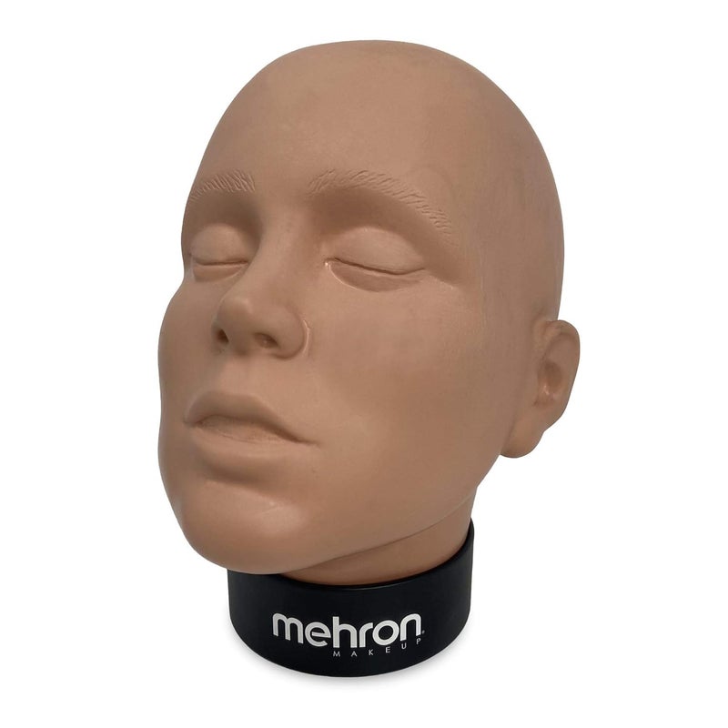 Mehron Makeup Practice Head Mannequin Head for Makeup Special FX Face Painting for Students - Image 2