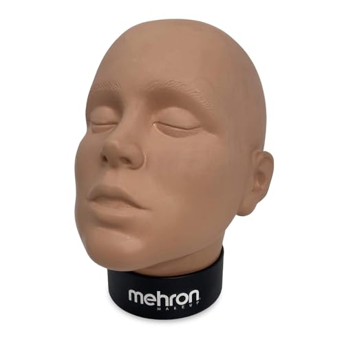 Mehron Makeup Practice Head Mannequin Head for Makeup Special FX Face Painting for Students - Image 1