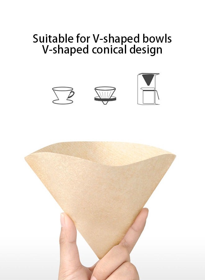 HaveDream Conical Coffee Filter Paper OPP Bag - 50 Pieces For 3-4 People  - Image 5