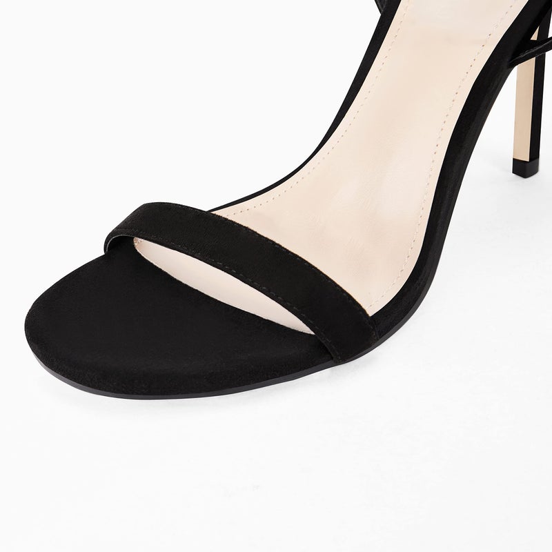 Coutgo Womens Strappy Heels Sandals Lace up Sexy High Heeled Ankle Strap Summer Dress Shoes - Image 5