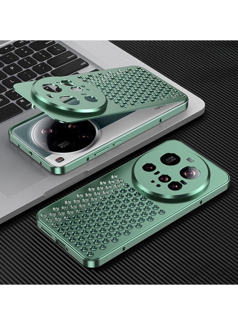 General Metal Elastic Buckle Case Compatible with Xiaomi 15 Ultra, Aluminium Alloy Heat Dissipation Spring Buckle Shock and Drop Protective Case for Xiaomi 15 Ultra 