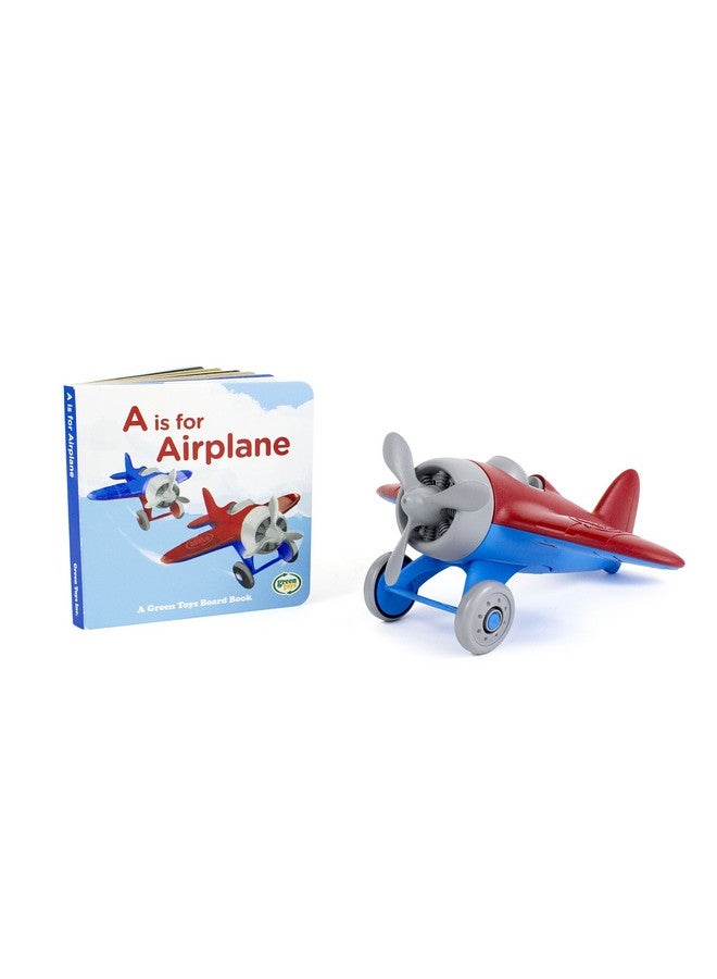 Green Toys Airplane & Board Book (color may vary) - Image 1