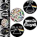 CD Visionary Licenses Products Pink Floyd Dark Side of The Wall Assorted Artworks 125 Button Set 4Piece - Image 3