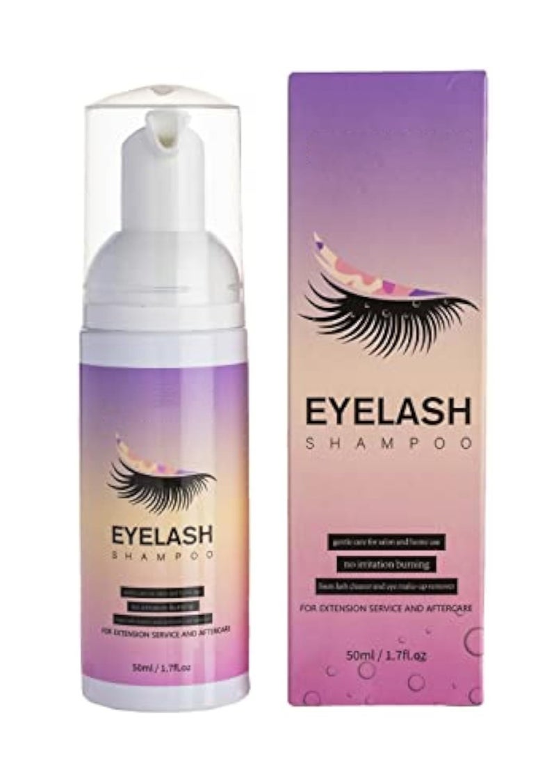 KASTWAVE Lash Shampoo, Lash Shampoo for Lash Extension, Lash Wash, Lashes Shampoo with Soft Brush and Mascara Wand, Lash Bath, Eyelash Extension Cleanser, Makeup Remover, Salon and Home Use, Nourishing Formula - Image 1