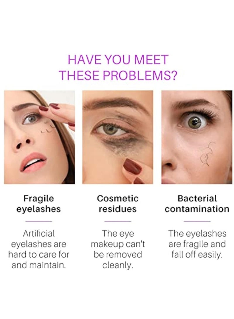 KASTWAVE Lash Shampoo, Lash Shampoo for Lash Extension, Lash Wash, Lashes Shampoo with Soft Brush and Mascara Wand, Lash Bath, Eyelash Extension Cleanser, Makeup Remover, Salon and Home Use, Nourishing Formula - Image 4