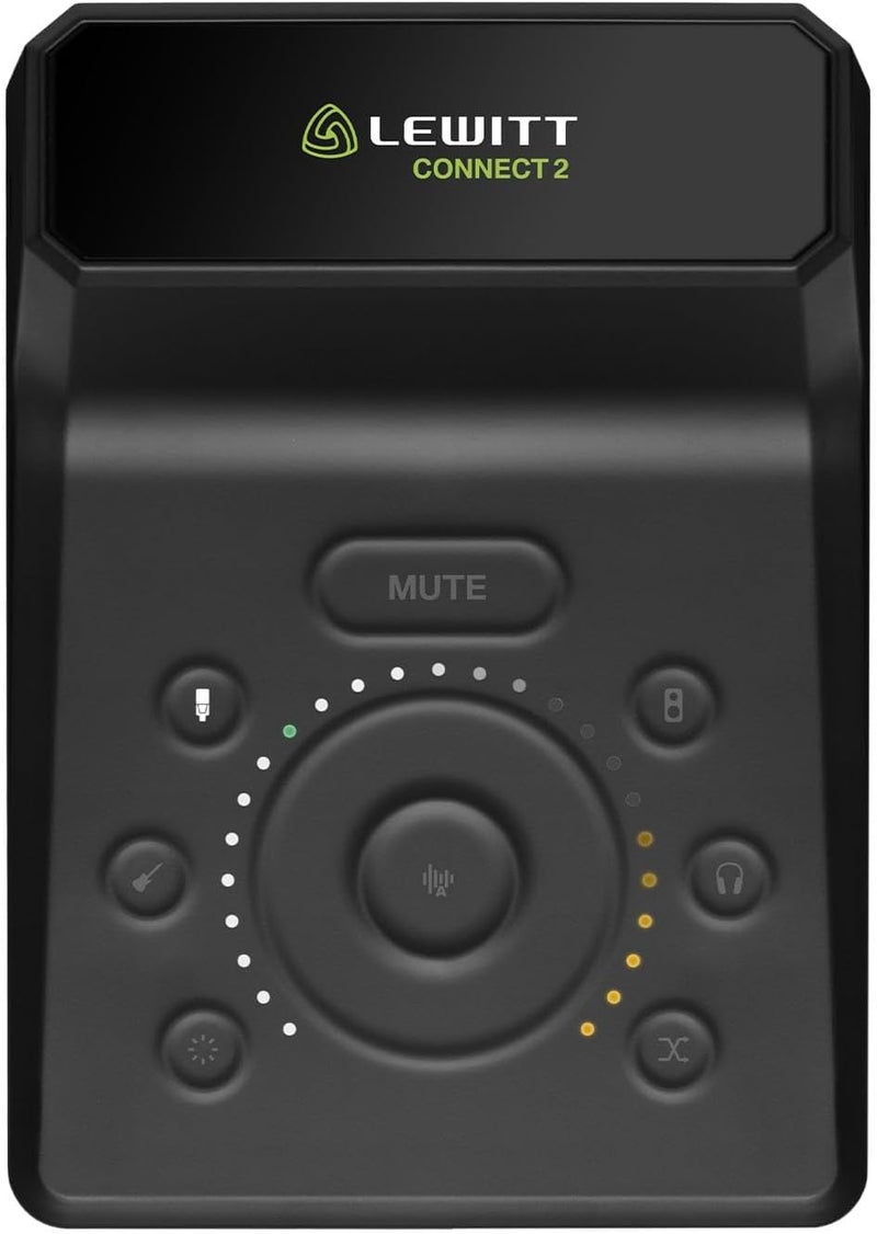 Lewitt Connect 2 Dual USB-C 2-in/ 2-out Audio interface with DSP, Mobile In and Out, 2 Mic Preamps, 2 Headphones Outputs, Loopback for Recording, Streaming & Podcasting - Mac/PC/iOS/iPadOS/Android - Image 1