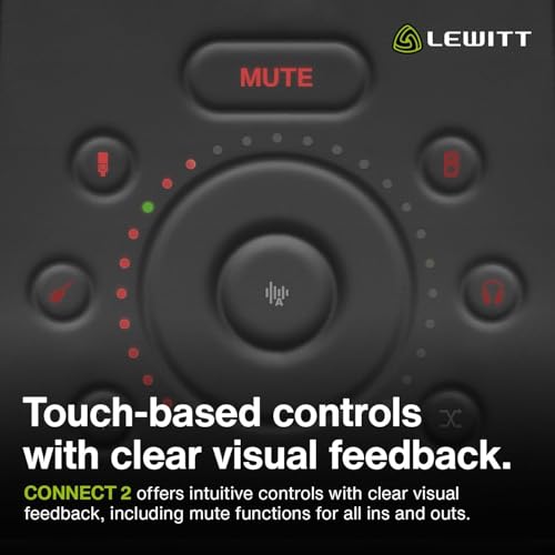 Lewitt Connect 2 Dual USB-C 2-in/ 2-out Audio interface with DSP, Mobile In and Out, 2 Mic Preamps, 2 Headphones Outputs, Loopback for Recording, Streaming & Podcasting - Mac/PC/iOS/iPadOS/Android - Image 3
