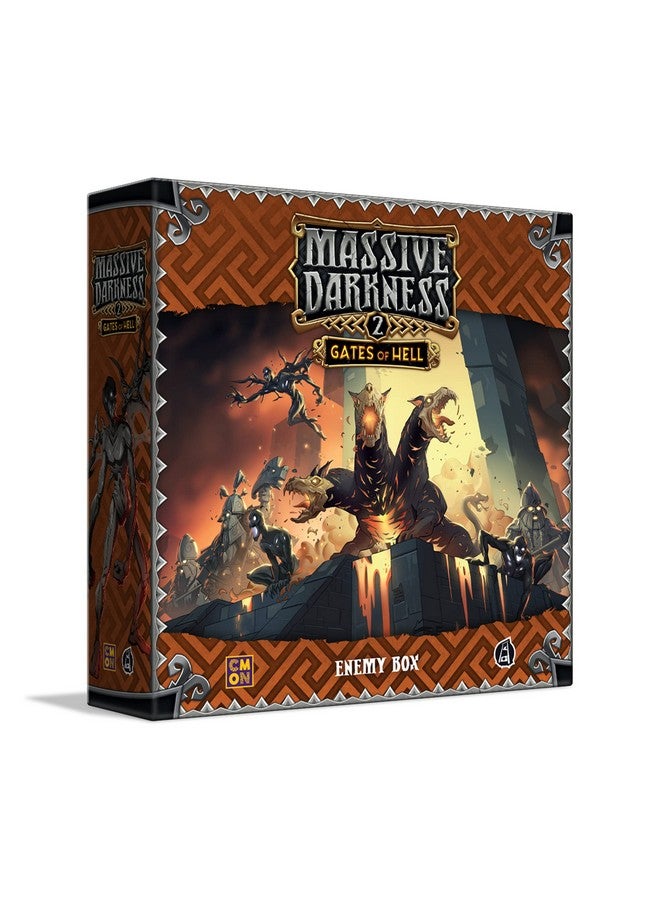 CMON Massive Darkness 2 Gates of Hell Enemy Box Expansion | Tabletop Miniatures Game | Cooperative Strategy Game for Adults and Teens | Ages 14+ | 1-6 Players | Average Playtime 60 Minutes | Made - Image 1