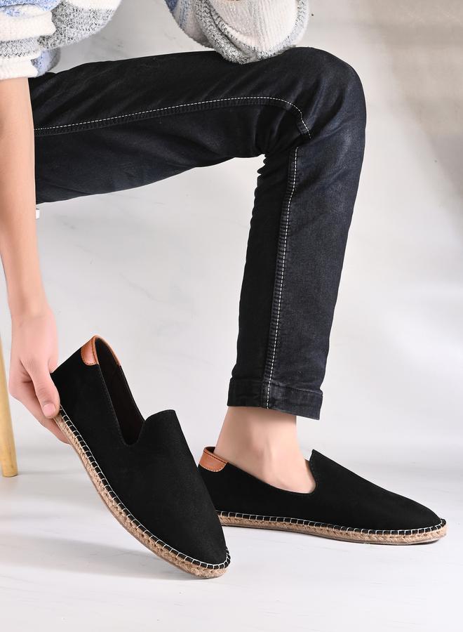 Styli Styli Contrast Stitch Detail Slip On Espadrilles  - Image 2