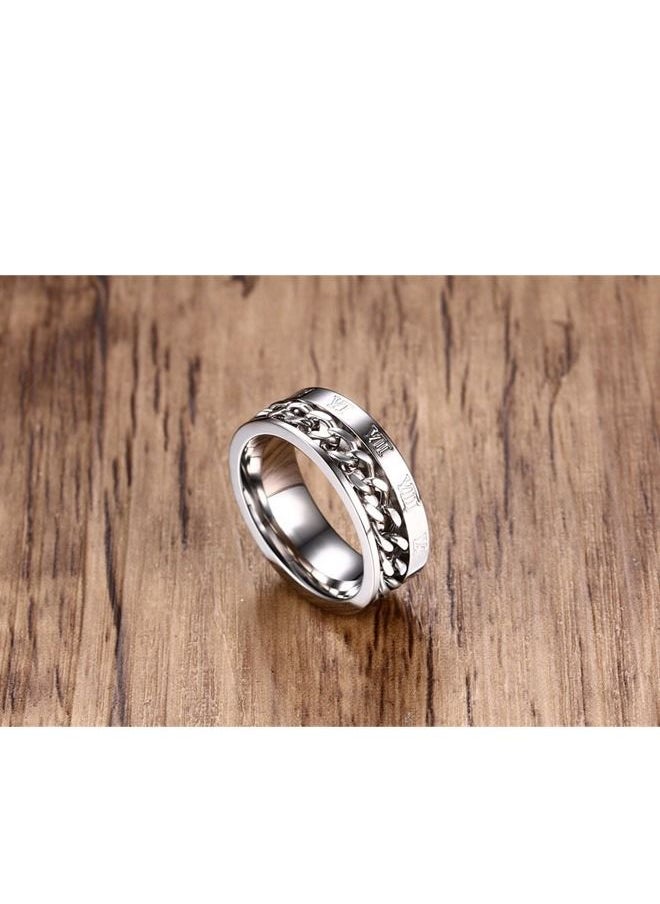 5esha - Roman Numeral Ring for Unisex - Image 1