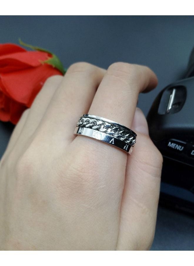5esha - Roman Numeral Ring for Unisex - Image 1