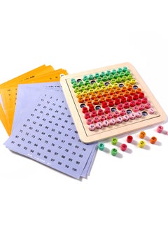 Children's Counting Magnetic Hundred Counting Board Primary School Students' Educational Class Montessori Early Education Math Teaching Aids Kindergarten Early Education Toys-Color:Hundred Plates B- OK