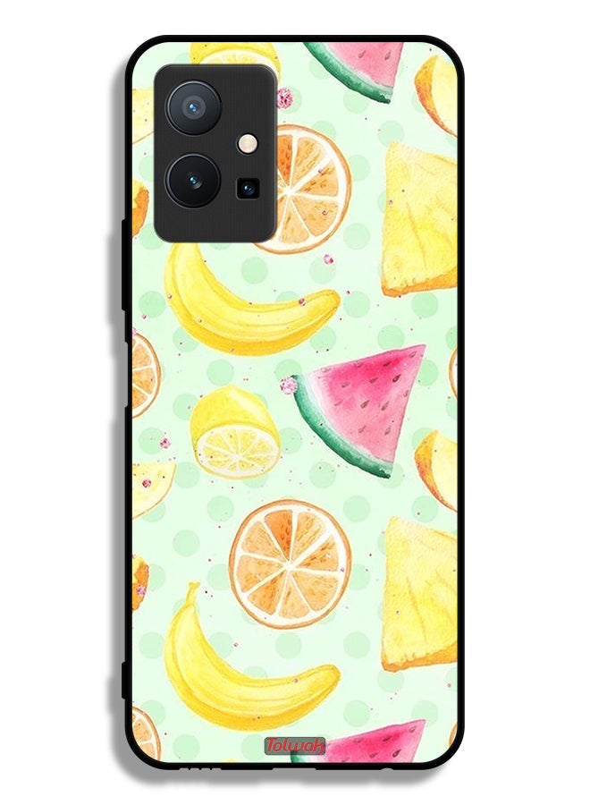 Tolwak Vivo T1 5G Protective Case Cover Fruits Watercolor Art - Image 2