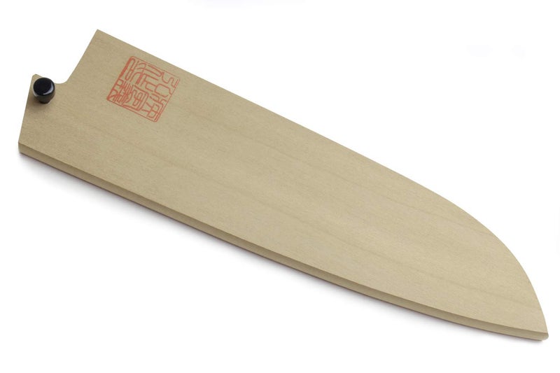 Yoshihiro Yoshihiro Natural Magnolia Wood Saya Cover Blade Protector for Santoku (180mm)7in  - Image 1