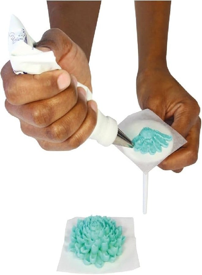 NANIAAY Plastic Cake Decorating Flower Nail Set – 4-Piece Angled Icing Tool for Making Roses & Buttercream Flowers on Cakes & Cupcakes - Image 2