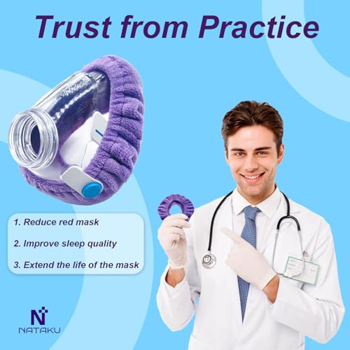 NATAKU 6-Pack Small CPAP Mask Liners Compatible with F20 Full Face Masks Cushion, Comfortable & Reusable Cushioned Mask Cushion Covers, Absorb Facial Oils and Moisture Bring You A Dry Sleep All Night - Image 5