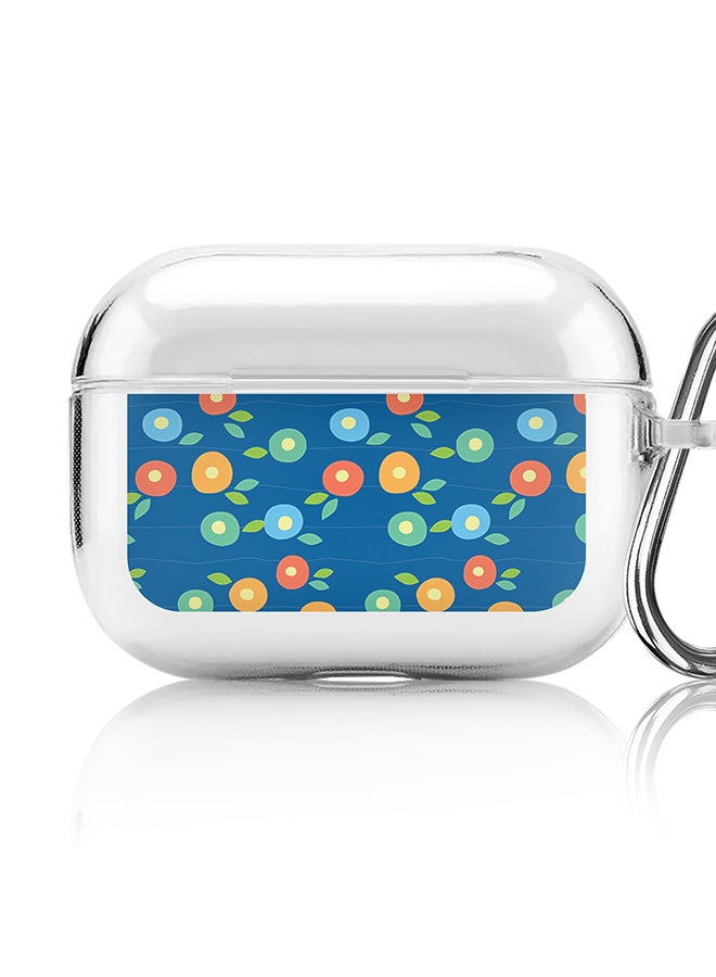 Stylizedd Classic Clear printed Case for Apple AirPods Pro 2nd Generation Thin Transparent Cover [Designed for Apple AirPods Pro 2nd Generation] - Floral Bubbles - Image 1