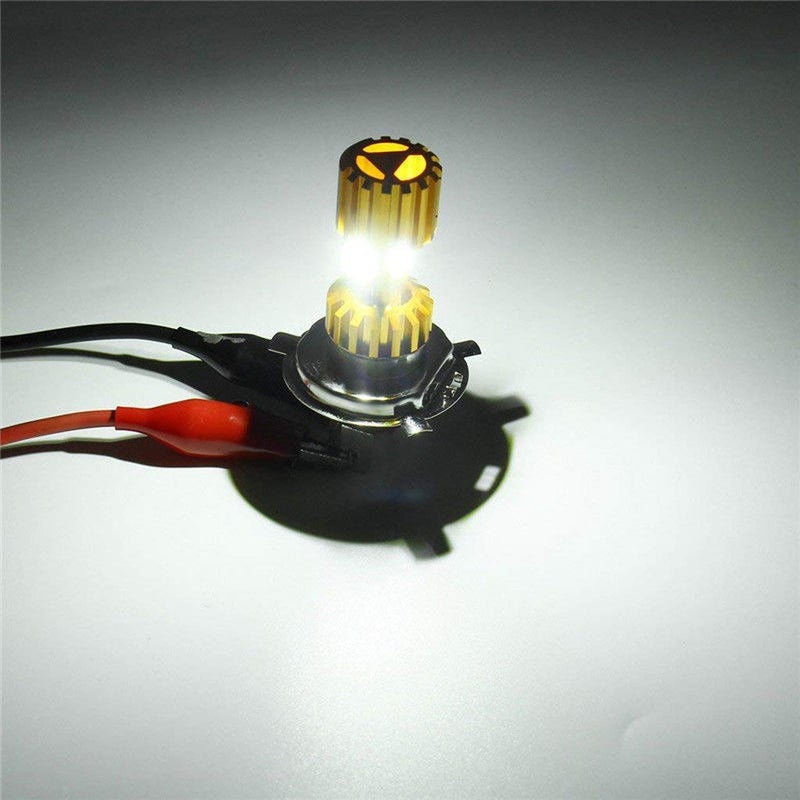 SPEDY H4 3COB Cree Motorcycle Golden COB LED Hi/Lo Beam Front Headlight Bulb For Yamaha SZ-R - Image 3