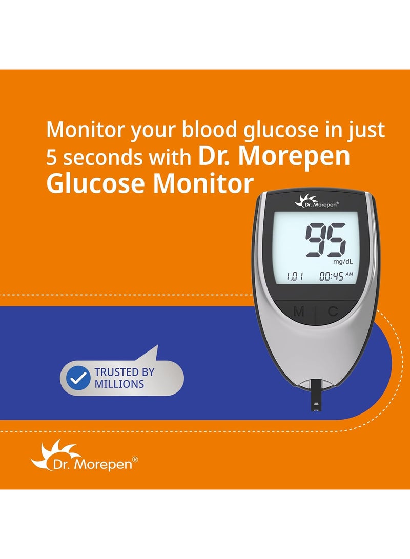 Dr. Morepen GlucoOne Blood Glucose Monitoring System with 25 Strips - Image 3